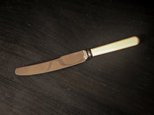 Load image into Gallery viewer, Vintage Montfort Sheffield Cutlery Set Stainless Steel Knives Forks Boxed Cream Handles