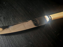 Load image into Gallery viewer, Vintage Montfort Sheffield Cutlery Set Stainless Steel Knives Forks Boxed Cream Handles