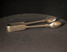 Load image into Gallery viewer, Antique Sterling Silver Sugar Tongs & Spoon Set Hallmarked 13cm Vintage Tableware