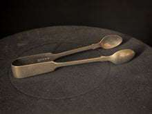 Load image into Gallery viewer, Antique Sterling Silver Sugar Tongs & Spoon Set Hallmarked 13cm Vintage Tableware