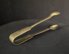 Load image into Gallery viewer, Antique Sterling Silver Sugar Tongs & Spoon Set Hallmarked 13cm Vintage Tableware