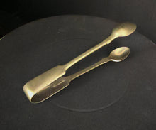 Load image into Gallery viewer, Antique Sterling Silver Sugar Tongs & Spoon Set Hallmarked 13cm Vintage Tableware