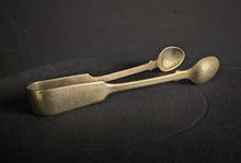 Load image into Gallery viewer, Antique Sterling Silver Sugar Tongs & Spoon Set Hallmarked 13cm Vintage Tableware