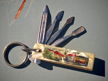 Load image into Gallery viewer, Vintage Souvenir Manicure Set Keyring Germany Soest Markt Rathaus Folding Nail Kit