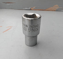 Load image into Gallery viewer, King Dick 12mm Socket HSM 212 Chrome Vanadium 1/2" Drive Metric Tool