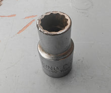 Load image into Gallery viewer, King Dick 12mm Socket HSM 212 Chrome Vanadium 1/2" Drive Metric Tool
