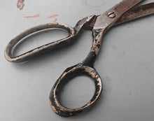 Load image into Gallery viewer, Vintage 24cm Tailor Shears Heavy Duty Fabric Scissors Steel Used