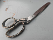 Load image into Gallery viewer, Vintage 24cm Tailor Shears Heavy Duty Fabric Scissors Steel Used