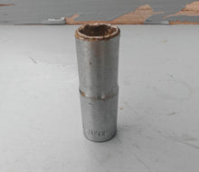 Load image into Gallery viewer, 7/16" Chrome Vanadium Socket Made in Japan Metric Deep Socket Tool Used