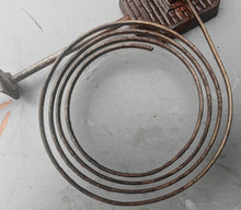 Load image into Gallery viewer, Vintage Clock Gong Chime Coil Assembly Cast Iron Brass Mount 15cm Part