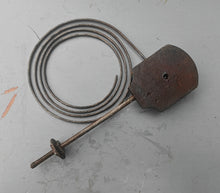 Load image into Gallery viewer, Vintage Clock Gong Chime Coil Assembly Cast Iron Brass Mount 15cm Part
