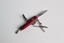 Load image into Gallery viewer, Vintage Handyman Army Knife Pocket Tool, Red Colour