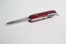 Load image into Gallery viewer, Vintage Handyman Army Knife Pocket Tool, Red Colour