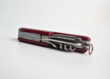 Load image into Gallery viewer, Vintage Handyman Army Knife Pocket Tool, Red Colour