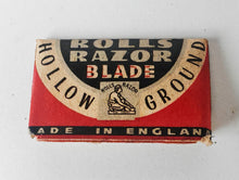Load image into Gallery viewer, Vintage Rolls Razor Imperial Blade Case & Blade Pack Made in England Shaving