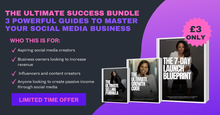 Load image into Gallery viewer, THE ULTIMATE SUCCESS BUNDLE - 3 POWERFUL GUIDES TO MASTER YOUR SOCIAL MEDIA BUSINESS