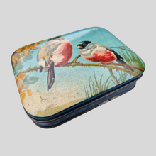 Load image into Gallery viewer, Antique Full-Colour Tin by Bluebird Toffee of England: 'TWO SONGBIRDS'