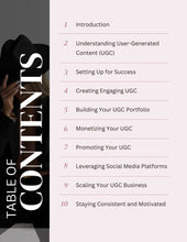 Load image into Gallery viewer, CONTENT TO CASH: UGC SUCCESS GUIDE : Unlock the Secrets to Profitable User-Generated Content!