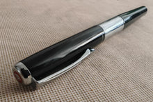 Load image into Gallery viewer, Platignum Ballpoint Pen – Black & Chrome – Black Ink – 13cm – Used