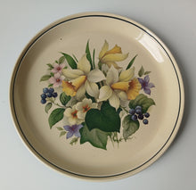 Load image into Gallery viewer, Hornsea Ebony Floral Serving Platter Tray 26cm Vintage Pottery England