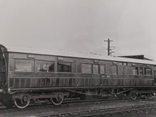 Load image into Gallery viewer, Black White Photo Locomotive Steam Engine Carnforth 23/06/81 McAlpine's Great Eastern Saloon No.