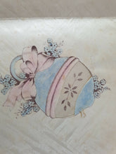 Load image into Gallery viewer, Vintage Newborn Baby Used Greeting Card, Pink & Blue Floral Theme
