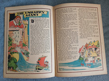 Load image into Gallery viewer, Vintage The Unhappy Giant Double Page Book Print Fairy Tale Illustration 35x25.5