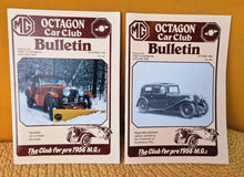 Load image into Gallery viewer, 8 x MG Octagon Car Club Bulletin Vintage Magazines from 1995, Mixed Collection