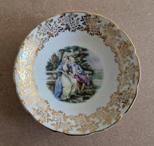 Load image into Gallery viewer, Vintage fine bone china gold pattern teacup , saucer and side plate set