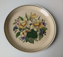 Load image into Gallery viewer, Hornsea Ebony Floral Serving Platter Tray 26cm Vintage Pottery England