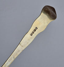 Load image into Gallery viewer, Vintage Serving Spoon, Large Berry Spoon, Gilded Bowl, EPNS Silver Plate, Ornate Handle, Floral and