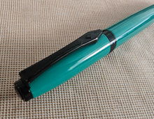 Load image into Gallery viewer, Platignum Studio Ballpoint Pen , Turquoise , Black Ink , 13.5cm , Used