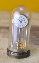 Load image into Gallery viewer, Vintage Brass Temptation Miniature Dollhouse Dome Clock Ornament (Not real clock)