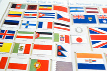 Load image into Gallery viewer, Vintage Large Book Plate: World Flags. The National Flags Of All the independent people of the wor