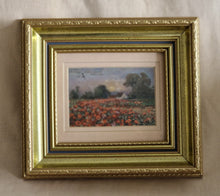 Load image into Gallery viewer, Original George V Postcard In Frame Dated 1913 with 1/2 Penny Stamp Poppy Flower