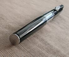 Load image into Gallery viewer, Platignum Ballpoint Pen – Black & Chrome – Black Ink – 13cm – Used