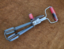 Load image into Gallery viewer, Vintage Rotary Hand Whisk Egg Whisk Hand Beater Mixer Red Wooden Handle Skyline Retro