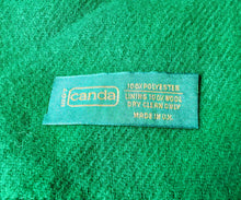 Load image into Gallery viewer, Vintage C&A Canda Scarf Green  Blue Patterned 100% Polyester 132cm Long UK Made