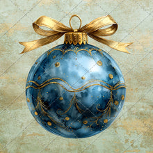 Load image into Gallery viewer, Blue Theme Christmas Junk Journal Clipart Image Pack Over 50 images JPEG PNG & PDF Instant Digital Download Printable Files Santa Snowman