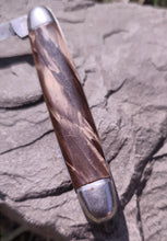 Load image into Gallery viewer, Vintage Brown Plastic Cover handled Folding Pen Knife