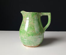 Load image into Gallery viewer, Govancroft Glasgow Green Spongeware Pottery Jug Pitcher Vintage Scottish