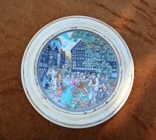 Load image into Gallery viewer, Royal Worcester Fine Bone China Village Market Wall Plate Framed 28.5cm England