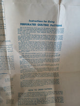 Load image into Gallery viewer, Vintage Mountain Mist Sheet C Perforated Quilting Pattern Transfer Template