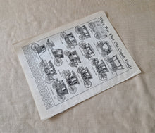 Load image into Gallery viewer, Vintage Drawing Image Book Plate , Horse Coach Carriage Image Illustrations, When Was That Old Coach
