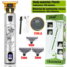 Load image into Gallery viewer, T9 Hair Clipper Repair Beard Shaving Body Hair Trimmer Clippers Electric Machine Men Haircut Machine 0mm Barber Shaver