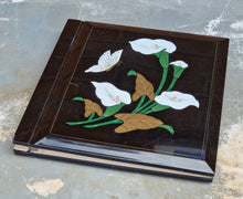 Load image into Gallery viewer, Vintage Japanese Water Lilly Flower Theme Photograph Album , Black Plastic Cover