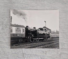 Load image into Gallery viewer, Black White Photo Locomotive Steam Engine Great Central Railway 24/11/87 69523 Rothley to Laughborou