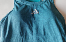 Load image into Gallery viewer, Adidas Climachill Women’s Racerback Sports Tank Top Size XS  UK 4-6 Teal Blue