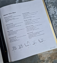 Load image into Gallery viewer, Vintage Japanese Water Lilly Flower Theme Photograph Album , Black Plastic Cover