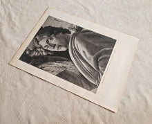 Load image into Gallery viewer, Vintage Double-Sided Book Plate , Adoration of the Magi & Self-Portrait Detail